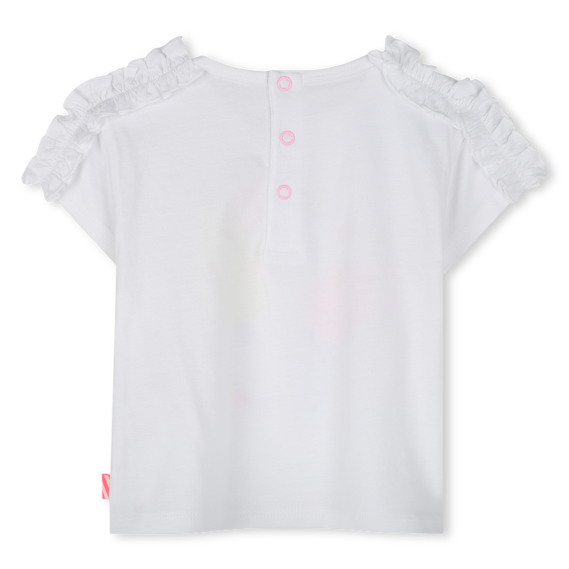 Katoenen T-shirt korte mouwen BILLIEBLUSH 
                        MEISJE