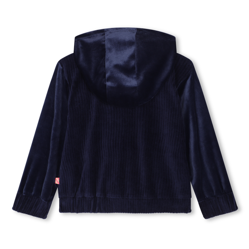 Vest van velours met capuchon BILLIEBLUSH 
                        GIRL