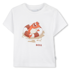 T-shirt met korte mouwen, WIT, hi-res