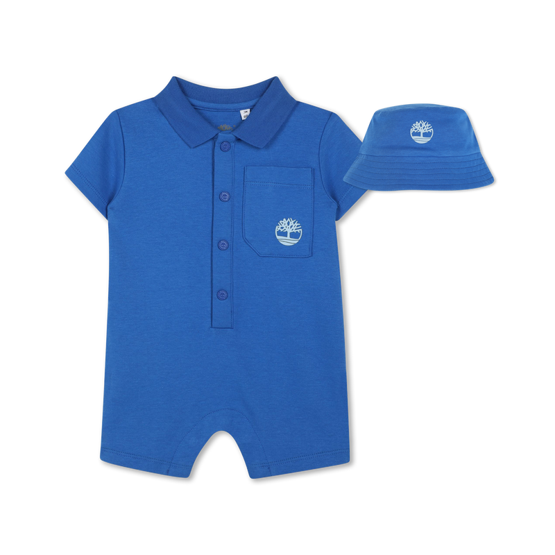 Korte jumpsuit met vissershoed TIMBERLAND 
                        BOY
