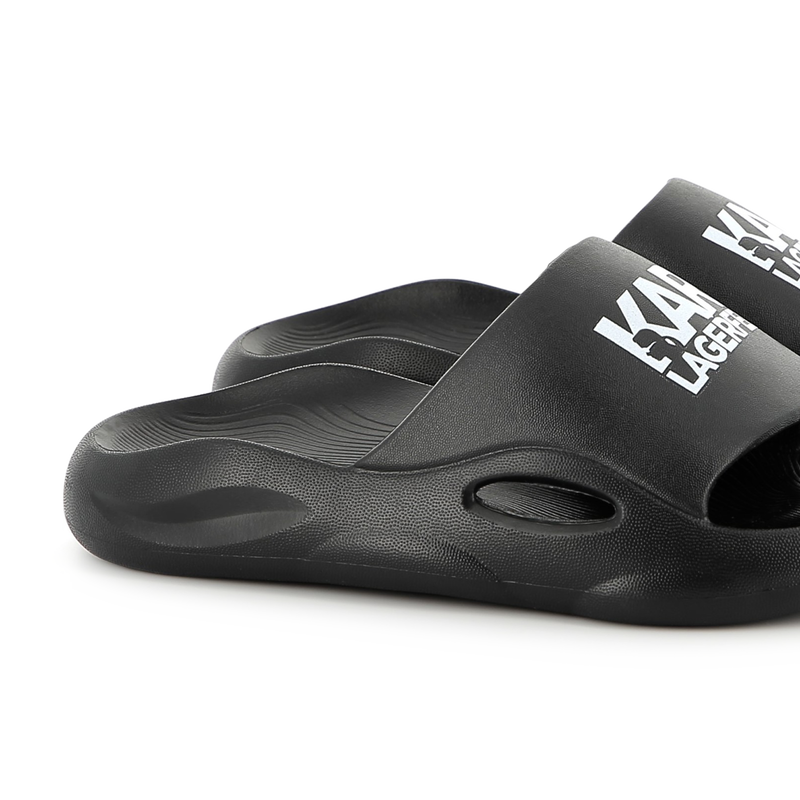 Slippers met logo KARL LAGERFELD KIDS 
                        BOY