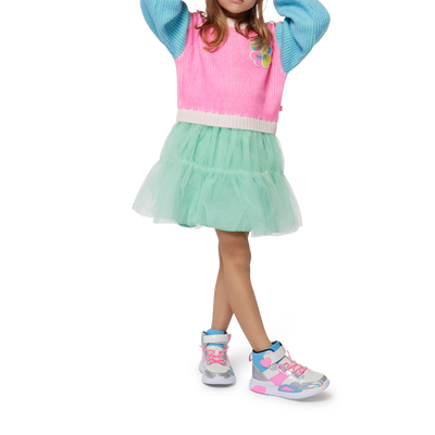 Jurk van twee materialen BILLIEBLUSH GIRL