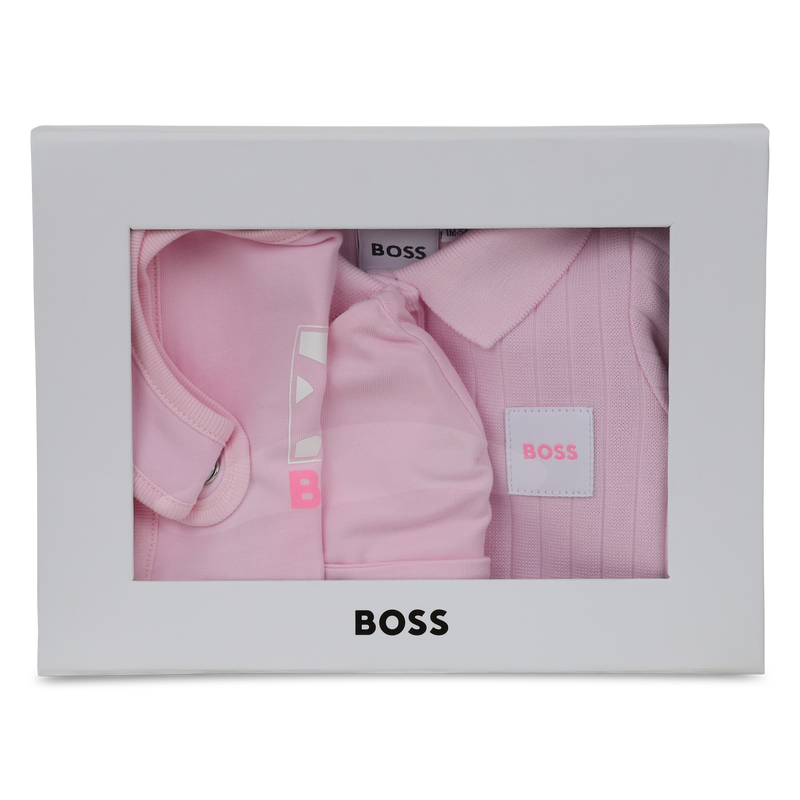PYJAMA SET + BIB + MUTS BOSS 
                        GIRL