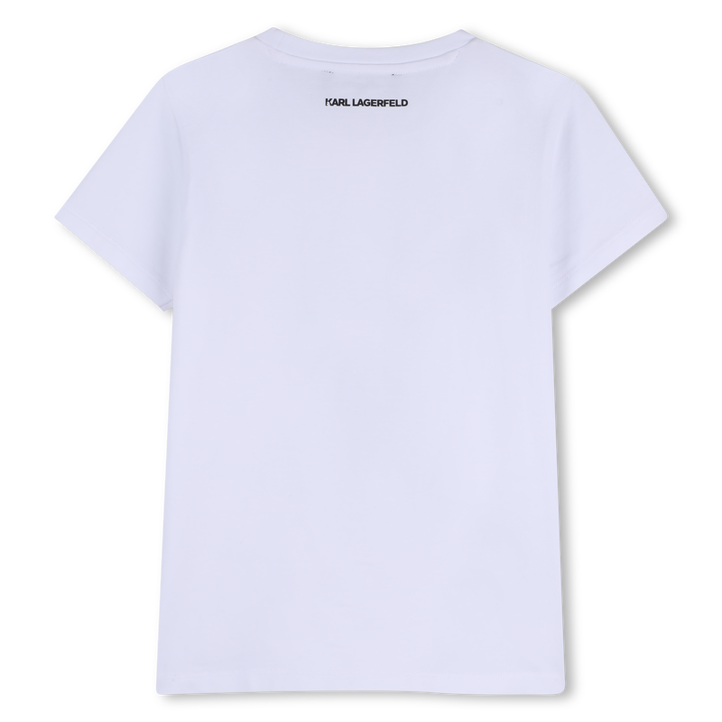 T-SHIRT MET KORTE MOUWEN KARL LAGERFELD KIDS 
                        GIRL