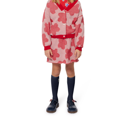 Geknoopt vestje met bloemen KENZO KIDS GIRL