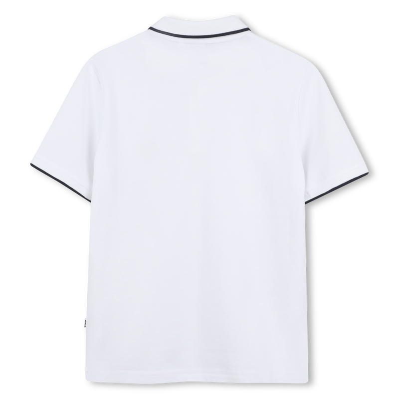 Katoenen polo met rechte snit BOSS 
                        BOY