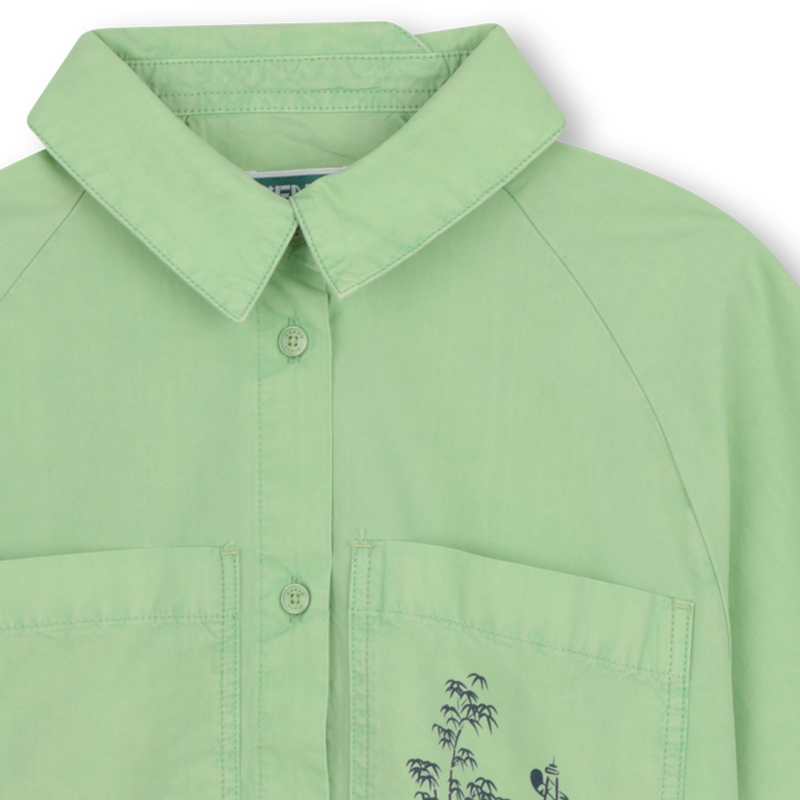 POPLIN OVERHEMD KENZO KIDS 
                        GIRL