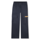 Broek met elastische taille, BLAUW, hi-res
