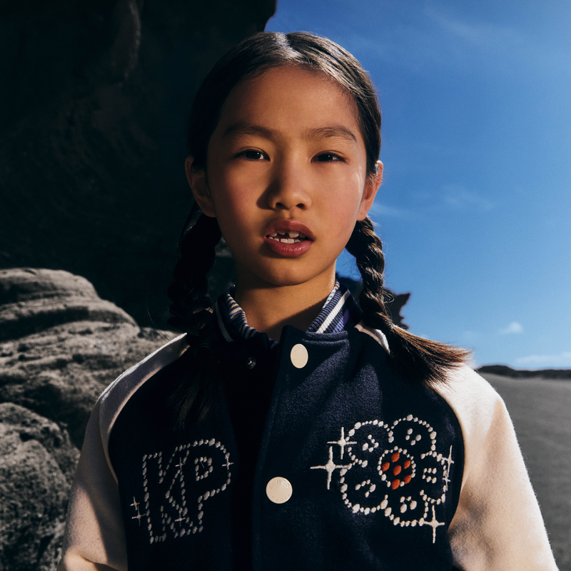 Bomberjack met drukknoopsluiting KENZO KIDS 
                        GIRL