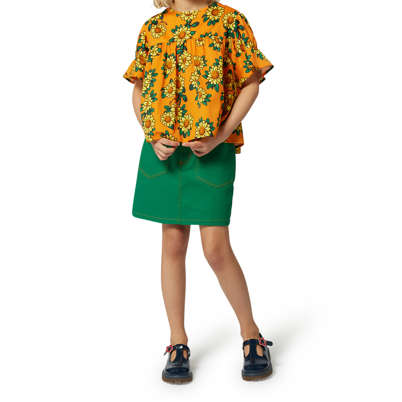 Trapeziumjurk met zakken KENZO KIDS 
                        MEISJE