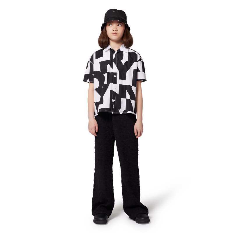 Wijde broek van wafelstof DKNY 
                        GIRL