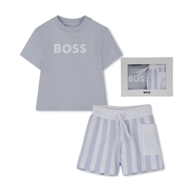 T-SHIRT + KORTE BROEK SET BOSS 
                        BOY