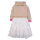 Bi-materiaal jurk BILLIEBLUSH 
                    GIRL