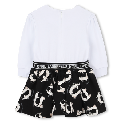 Jurk met lange mouwen KARL LAGERFELD KIDS GIRL