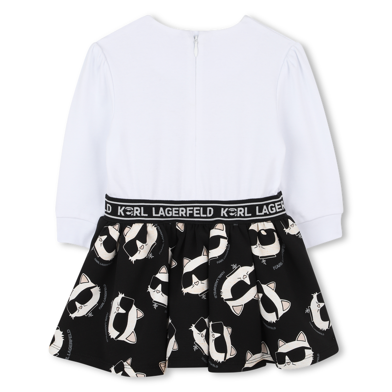 Jurk met lange mouwen KARL LAGERFELD KIDS 
                        GIRL