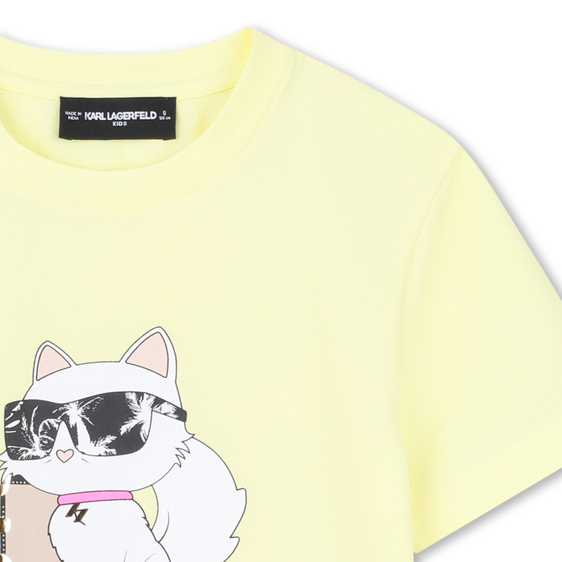 T-SHIRT MET KORTE MOUWEN KARL LAGERFELD KIDS 
                        GIRL