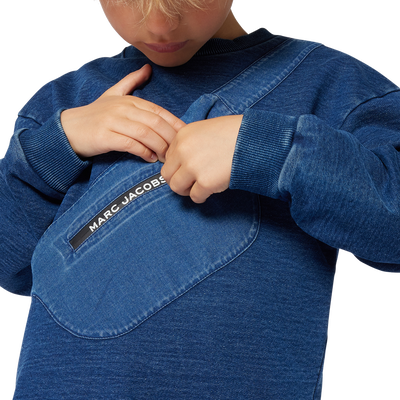 Fleece sweatshirt met print MARC JACOBS BOY