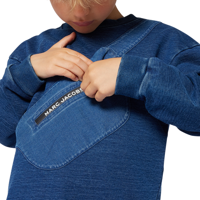 Fleece sweatshirt met print MARC JACOBS 
                        BOY