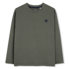 T-shirt met lange mouwen, WATERGROEN, hi-res