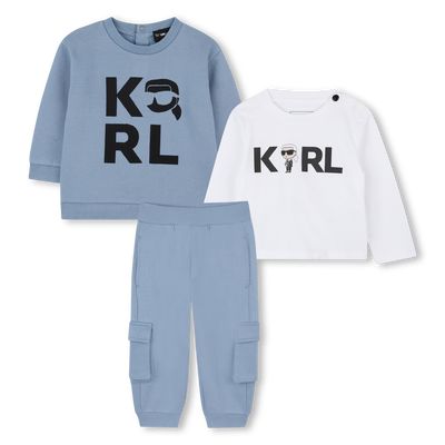 Set sweatshirt, broek en t-shirt KARL LAGERFELD KIDS BOY