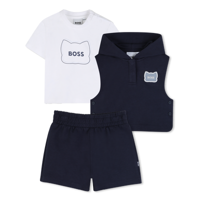 T-SHIRT + SWEATSHIRT + SHORTS SET BOSS BOY