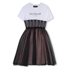 Formele jurk met korte mouwen KARL LAGERFELD KIDS 
                    GIRL