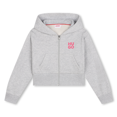 Sweatshirt met rits en bloemen HUGO GIRL