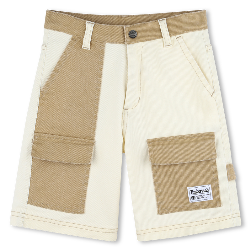 Verstelbare bermuda van twill TIMBERLAND 
                        BOY