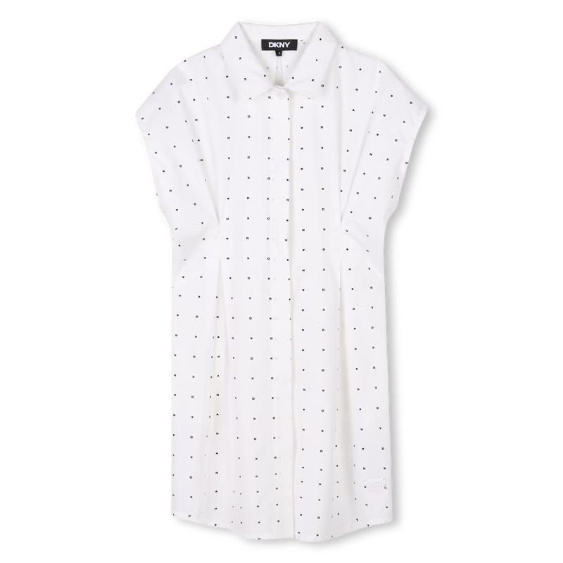 Katoenen jurk met korte mouwen DKNY 
                        GIRL