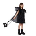 Handtas van fijnkorrelig gecoat textiel KARL LAGERFELD KIDS 
                    GIRL