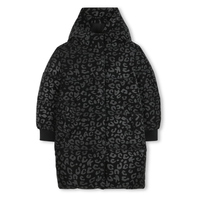 Lange donsjas met capuchon KARL LAGERFELD KIDS GIRL