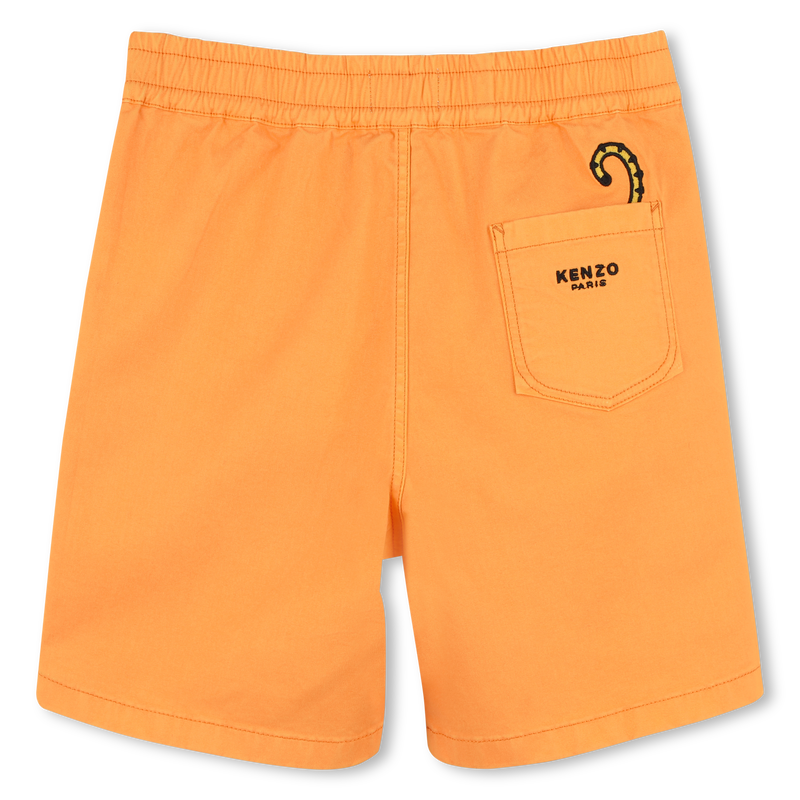 Katoenen bermuda met badge KENZO KIDS 
                        BOY