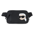 Heuptasje van gecoat textiel met rubbereffect KARL LAGERFELD KIDS 
                    BOY