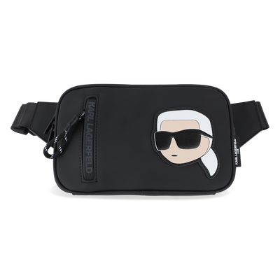 Heuptasje van gecoat textiel met rubbereffect KARL LAGERFELD KIDS BOY