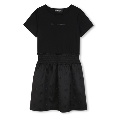 Korte mouwen jurk KARL LAGERFELD KIDS GIRL