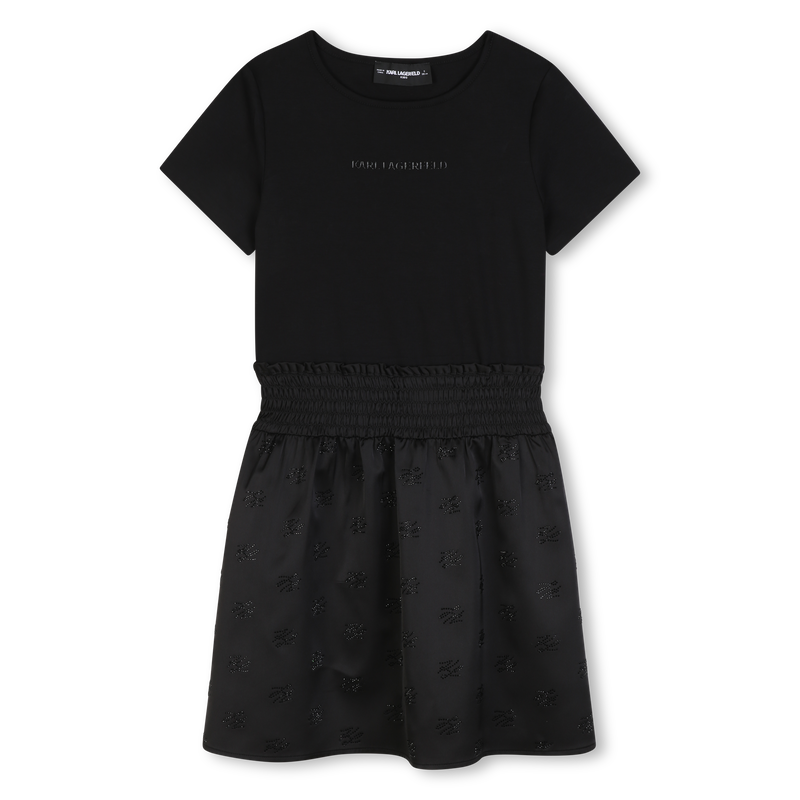 Korte mouwen jurk KARL LAGERFELD KIDS 
                        GIRL