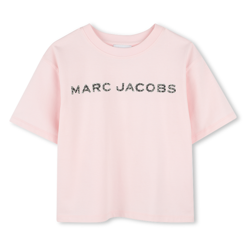 Katoenen T-shirt met strass MARC JACOBS 
                        GIRL