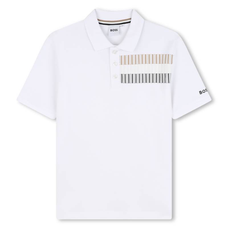 Polo met gestreepte bies BOSS 
                        BOY