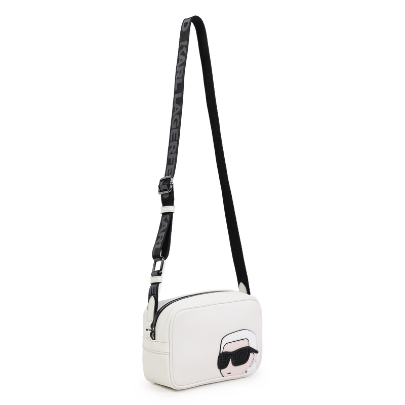 Verstelbare handtas met badge KARL LAGERFELD KIDS 
                        GIRL