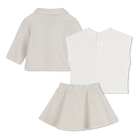 Cardigan, rok en t-shirt set MICHAEL KORS 
                    GIRL