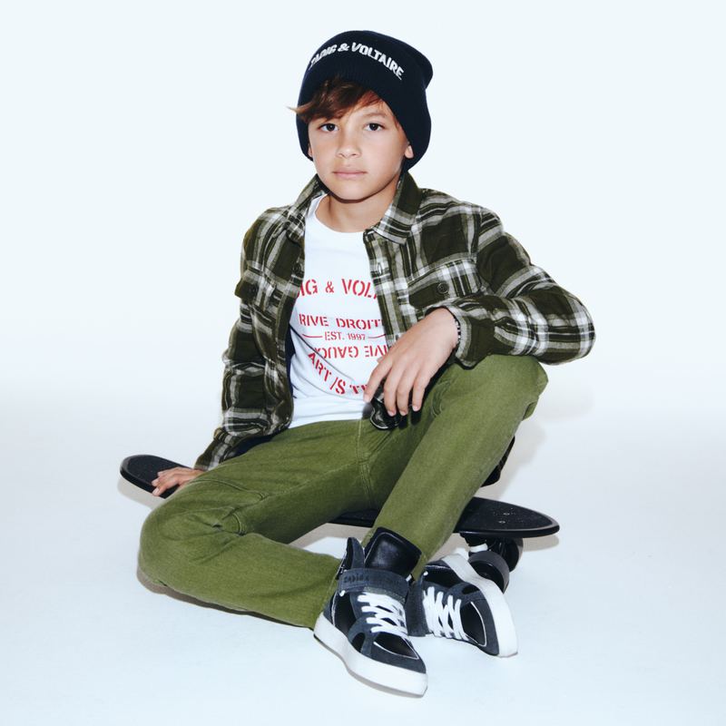 Leren sneakers met klittenband ZADIG & VOLTAIRE 
                        BOY