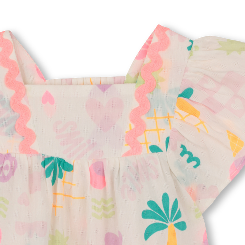 BLOUSE MET RUCHES EN KORTE MOUWEN BILLIEBLUSH 
                        GIRL