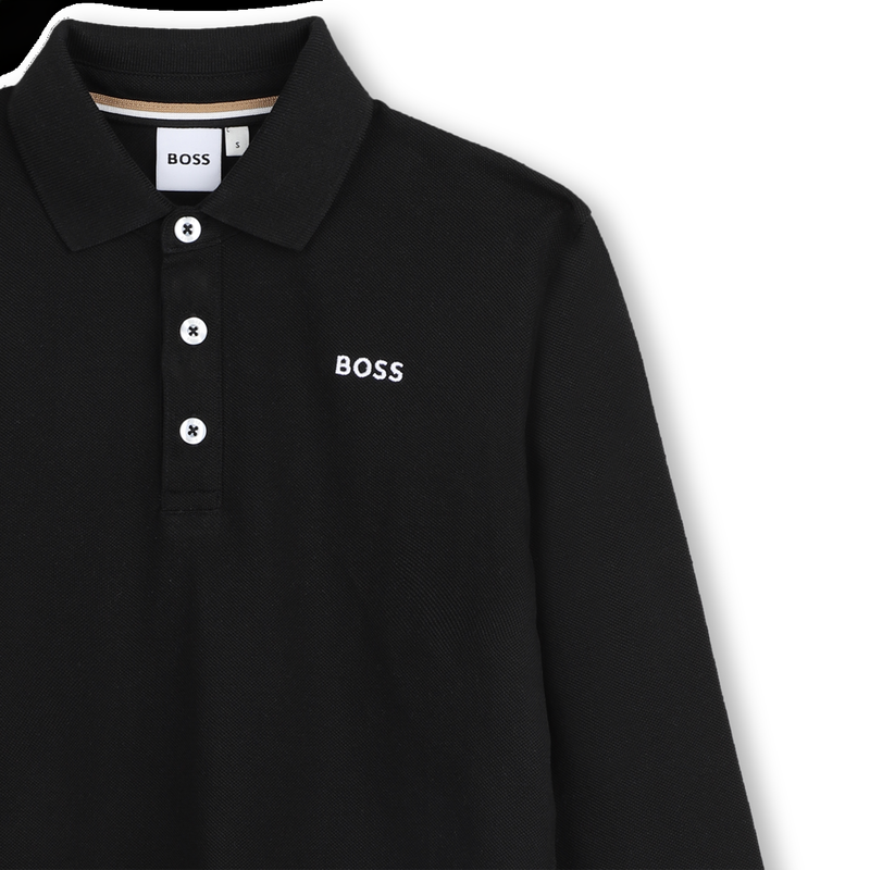 Polo met lange mouwen BOSS 
                        JONGEN