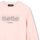 Langarm jurk KARL LAGERFELD KIDS 
                    GIRL