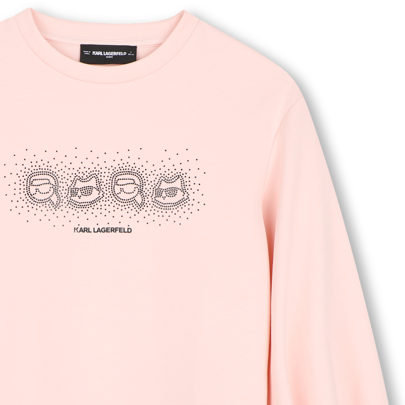Langarm jurk KARL LAGERFELD KIDS 
                        GIRL