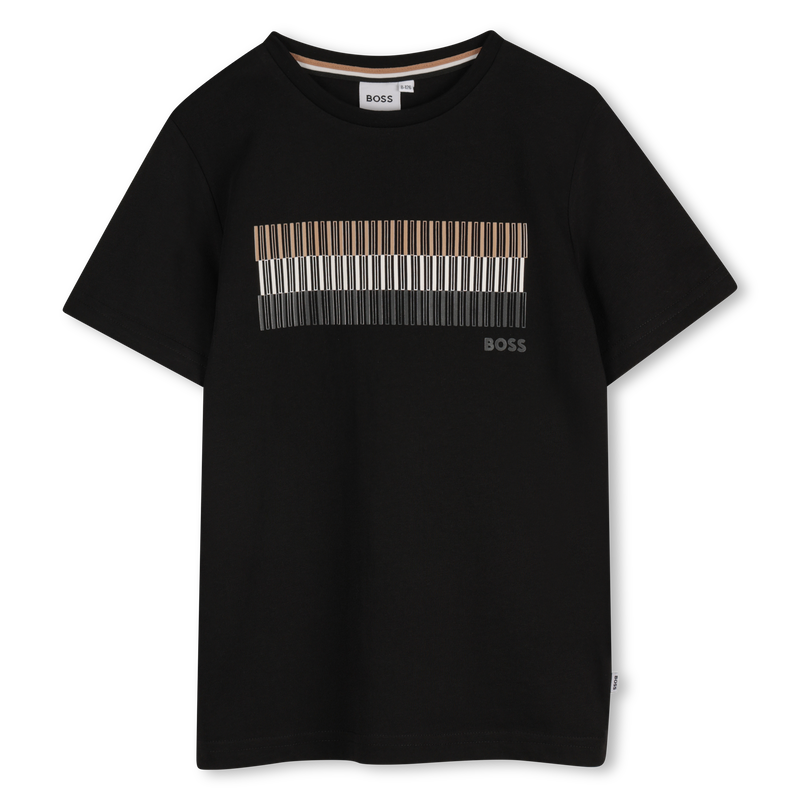 Katoenen T-shirt korte mouwen BOSS 
                        BOY