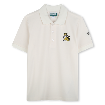 Katoenen polo met korte mouwen KENZO KIDS UNISEX