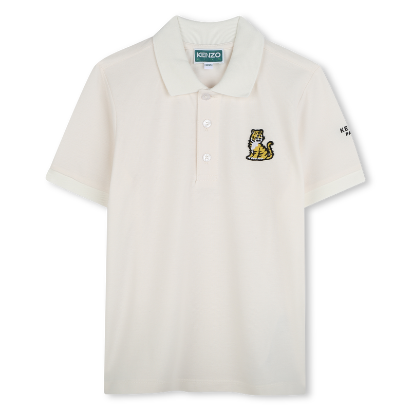 Katoenen polo met korte mouwen KENZO KIDS 
                        UNISEX