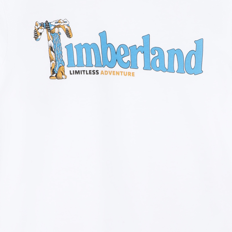 T-shirt met logo en boodschap TIMBERLAND 
                        BOY