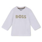 T-shirt met lange mouwen, WIT, hi-res